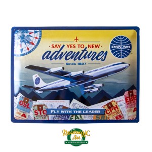 23278 Metal Plate 30x40sm - Pan Am Say YES to New Adventures